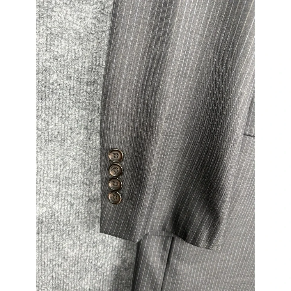 RALPH Ralph Lauren Pinstripe Wool Blazer 44L Navy Blue Men's 3 Button